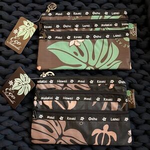 2 Tropical Print Bags, New